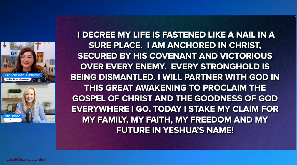 ElijahClips Stake Your Claim Prayer Jane Hamon