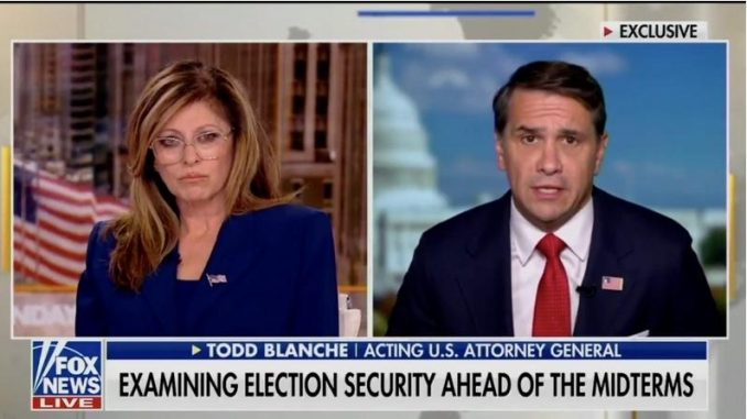 Blanche says arrests coming for election fraud